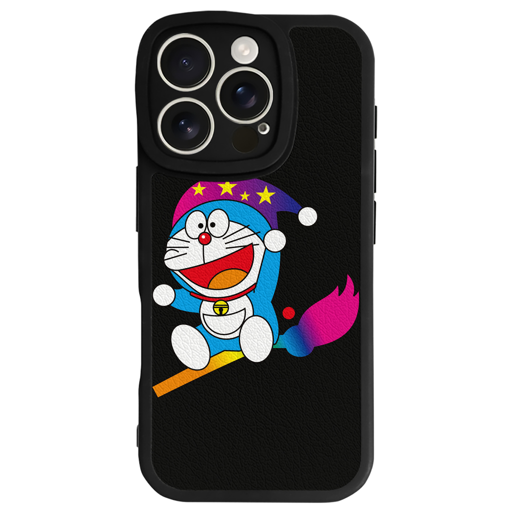 （画像用） ドラえもん Doraemon 【iPhone 16シリーズ対応】シリコンスマホケース（レザー調） 材質：シリコン
